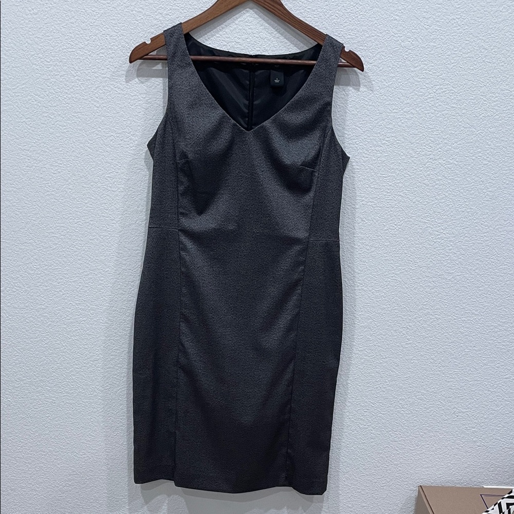 Ann Taylor Charcoal Sleeveless Mini Dress